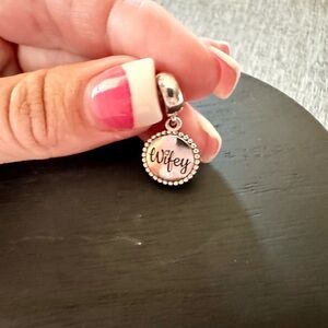 Pandora Wifey double sided dangle charm.